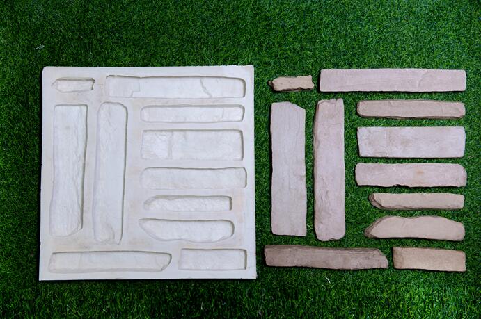 artificial culture veneer stone silicon molds for concrete