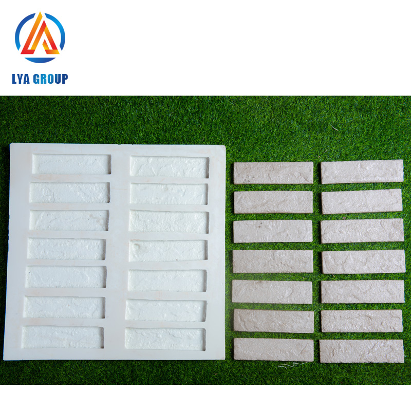 polyurethane artificial stone Corner concrete brick wall panels mold