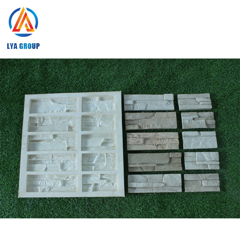 concrete silicone wall cladding mold culture artificial stone silicone rubber moulds