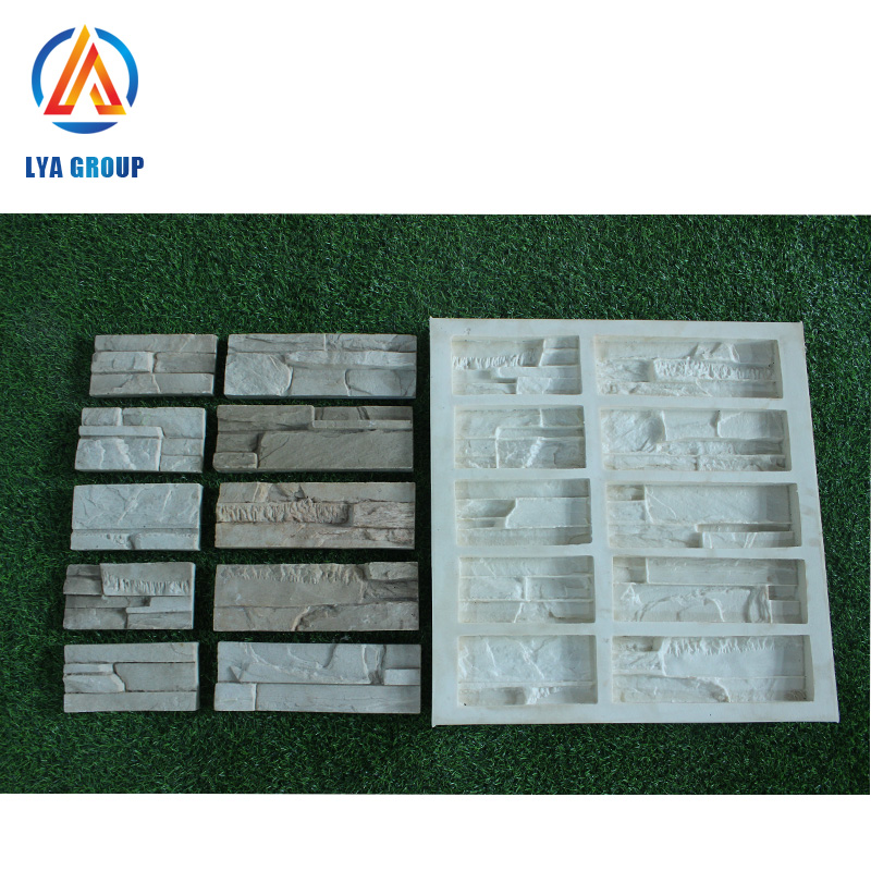 cultured stone mold making decorative wall artificial stone brick silicone mould