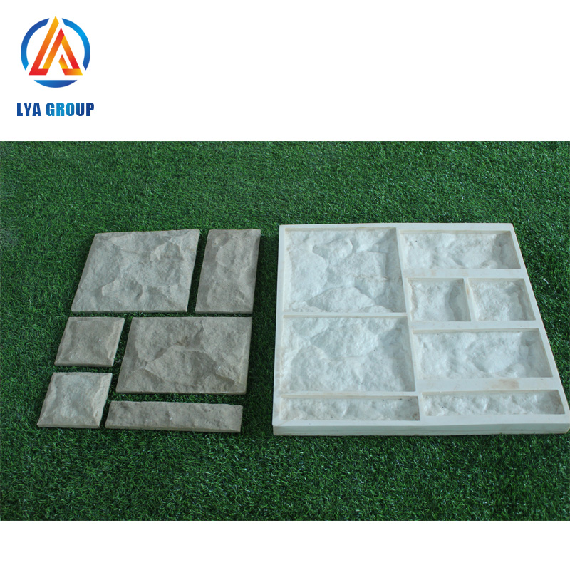 Cultured Stone Wall Veneer Paver Rubber Mold artificial decorative 3d wall panel mold