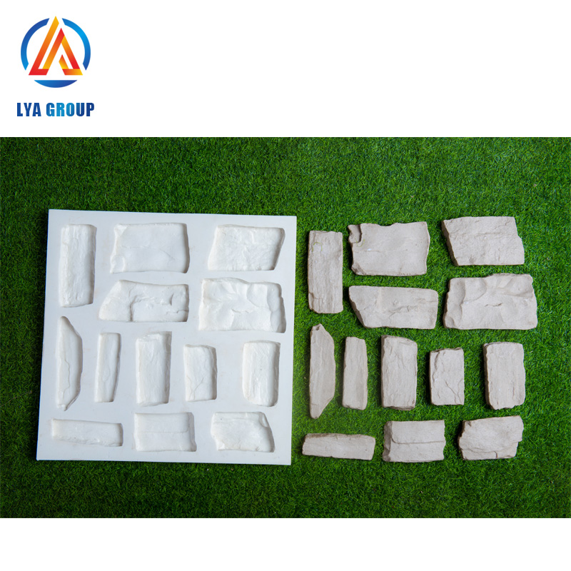 New Design Decorative Veneer Wall Silicone artificial stone molds for sale