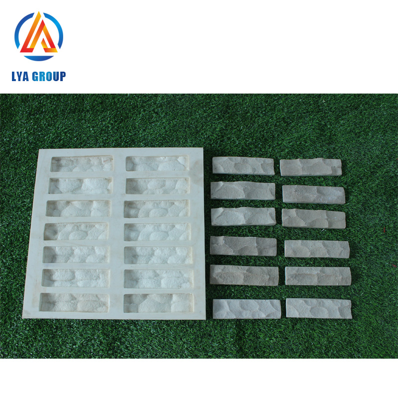 hot sale rubber natural artificial stone molds veneer moulds for decorating wall