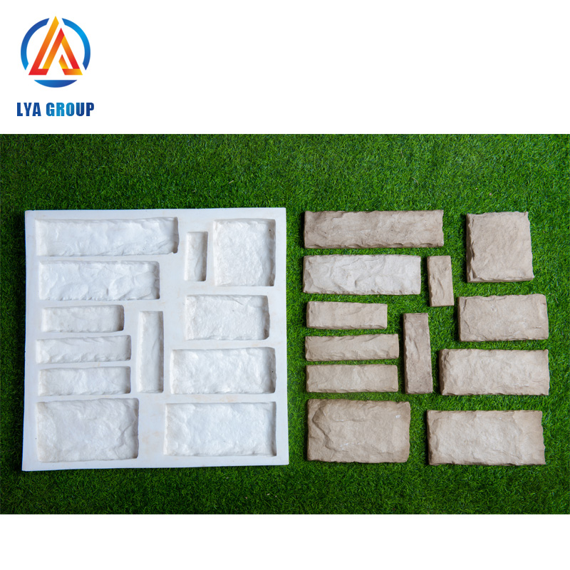 made in china popular rubber cultural veneer moulds silicone artificial stone mold