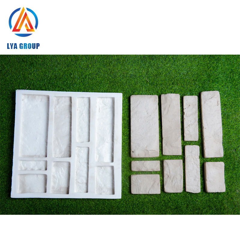 manufactured pvc silicone rubber mould veneer artificial casting molds for wall